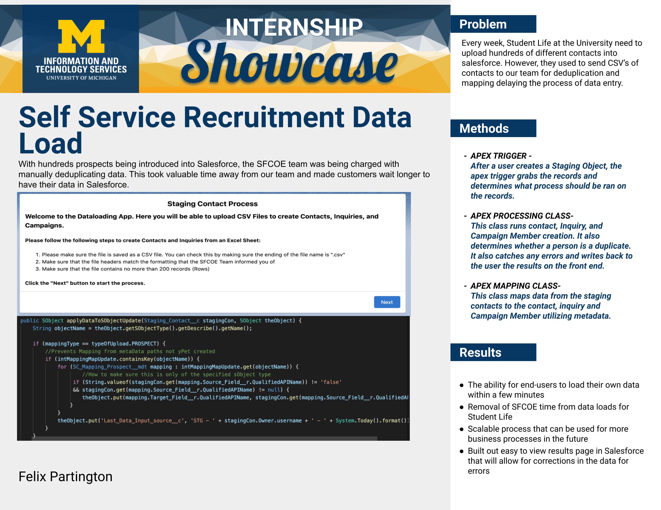 Self Service Recruitment Data Load Poster