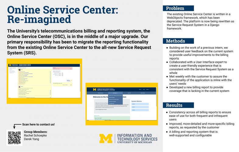 Online Service Center: Re-imagined Presentation