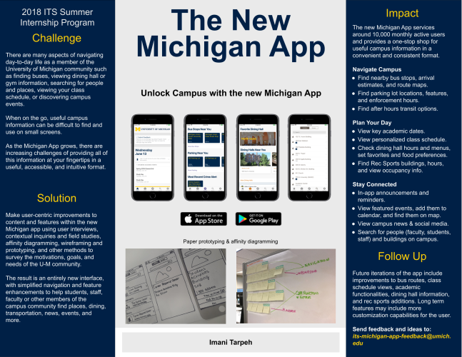 The New Michigan App Poster