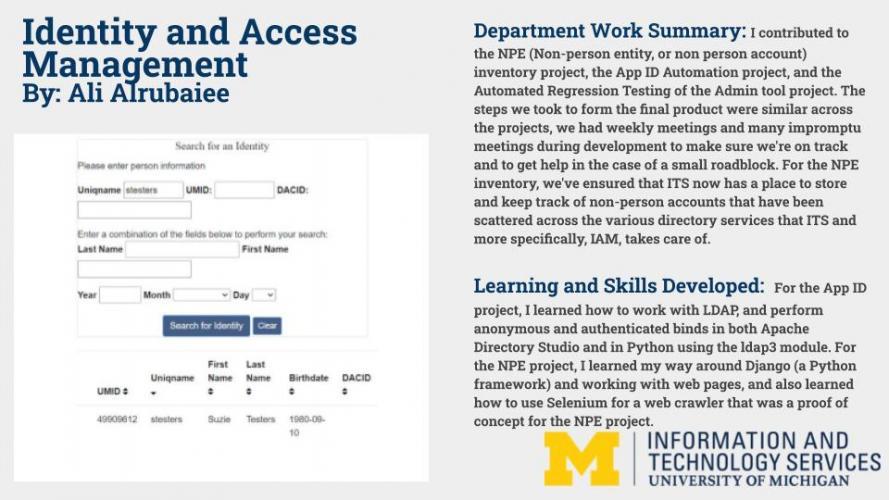 Identity & Access Management Projects Poster