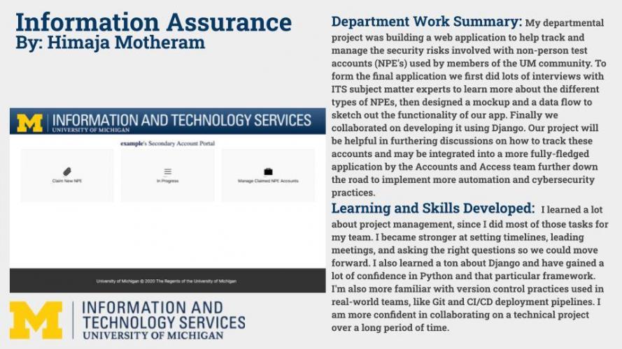 NPE Security Risk Tracking & Management Web Application Poster