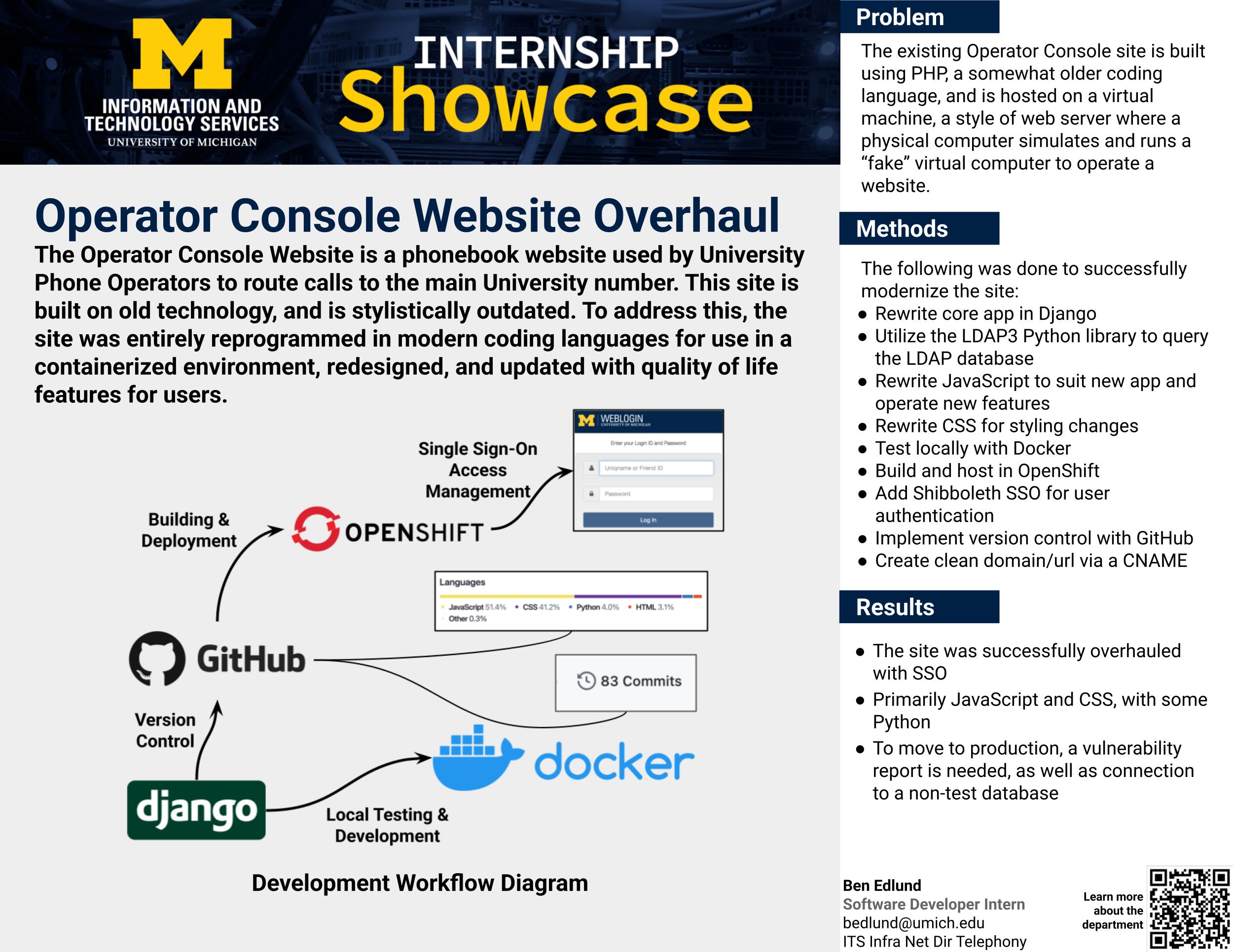 Operator Console Website Overhaul