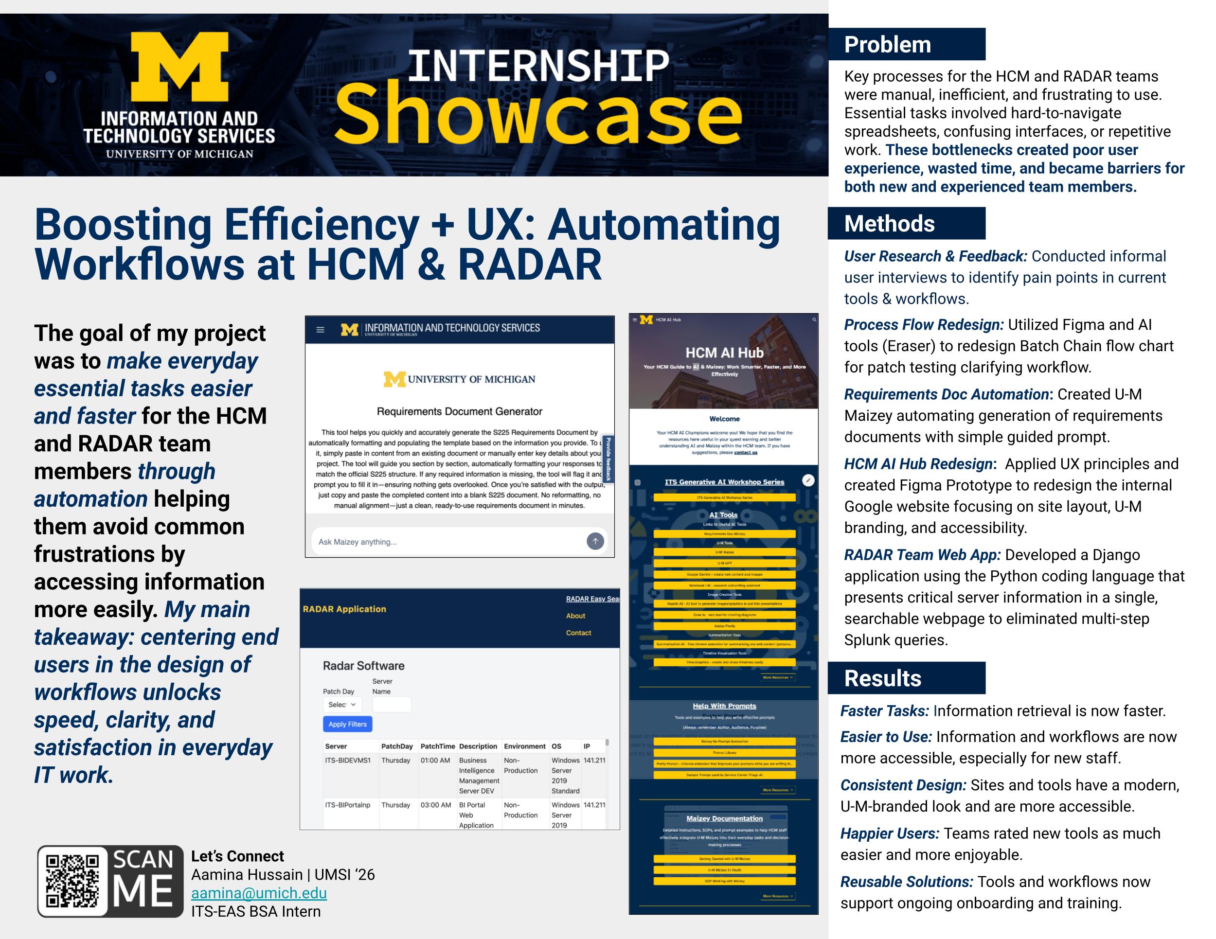 Boosting Efficiency + UX: Automating Workflows at HCM & RADAR