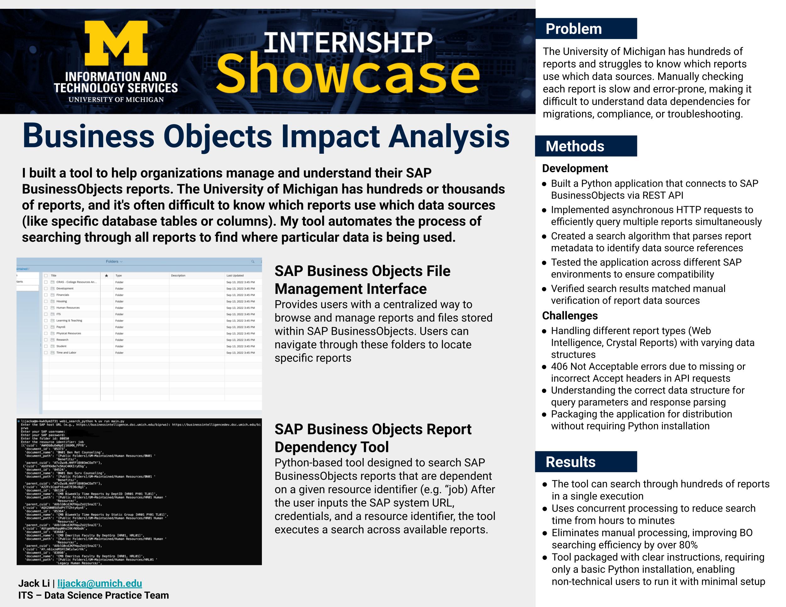Business Objects Impact Analysis